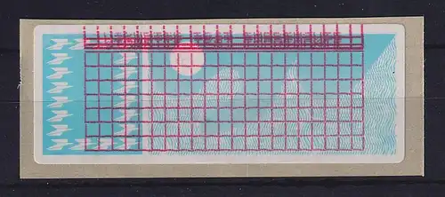 Frankreich-ATM Taube Farbband-Testmarke Gitterdruck oben doppelt **sp.E. lilarot