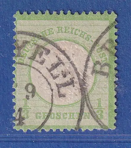 Dt. Reich großer Brustschild 1/3 Gr Mi.-Nr. 17 a gestempelt