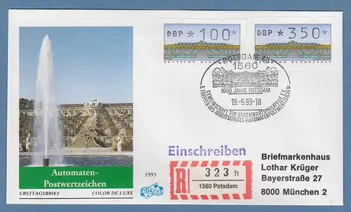 ATM 2.1.1 und 2.1.2 Werte 100 und 350 auf R-FDC mit So.-O POTSDAM 19.5.93