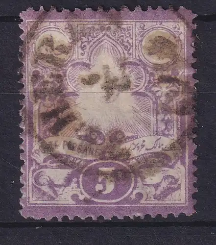 Persien 1881 Freimarke Sonne Mi.-Nr. 37 gestempelt