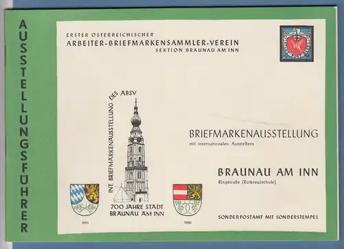 Österreich Briefmarkenausstellung Braunau am Inn 1260-1960, Ausstellungsführer 