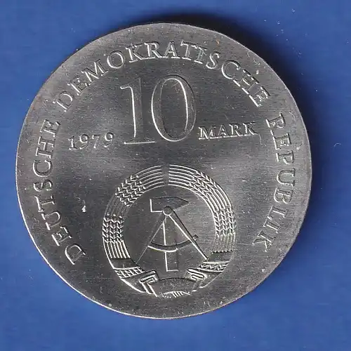 DDR 10 Mark Gedenkmünze 1979 Ludwig Feuerbach , stempelglanz stg 