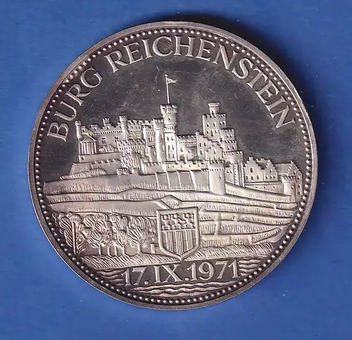 Medaille 1971 Baron Paul Kirsch-Puricelli - Burg Reichenstein