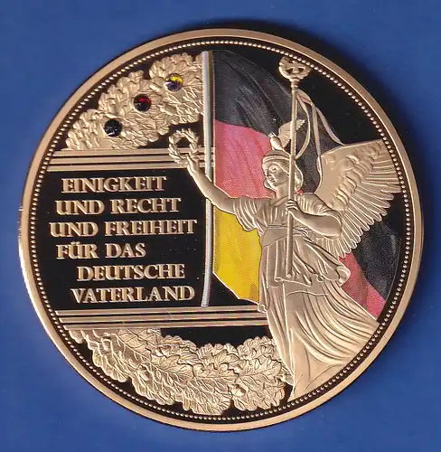 Riesen-Medaille 2019 Deutsche Nationalhymne