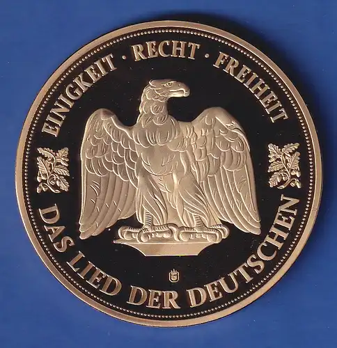 Riesen-Medaille 2019 Deutsche Nationalhymne