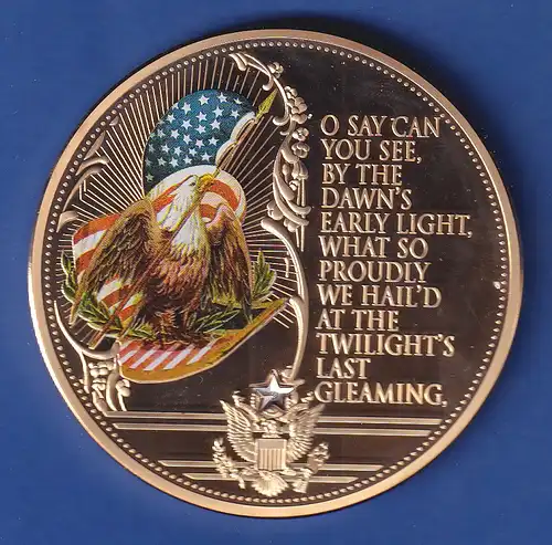 Riesen-Medaille 2016 Amerikanische Nationalhymne