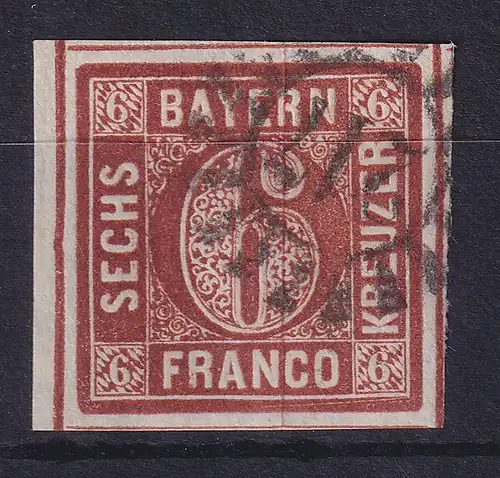 Altdeutschland Bayern Mi.-Nr. 4 II mit GMR 217 München