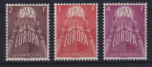Luxemburg 1957 Europamarken Mi.-Nr. 572-74 Satz kpl. postfrisch **