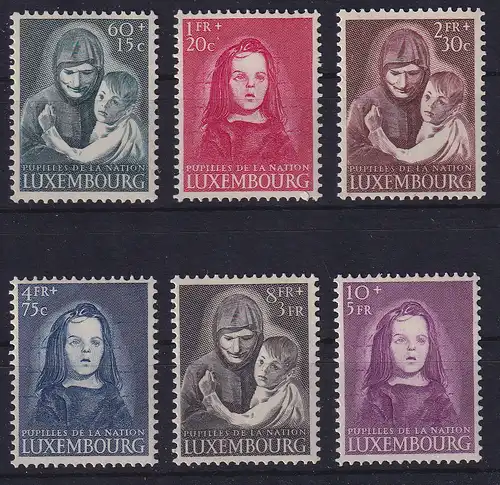 Luxemburg 1950 Kriegswaisen Mi.-Nr. 468-73 Satz kpl. postfrisch **