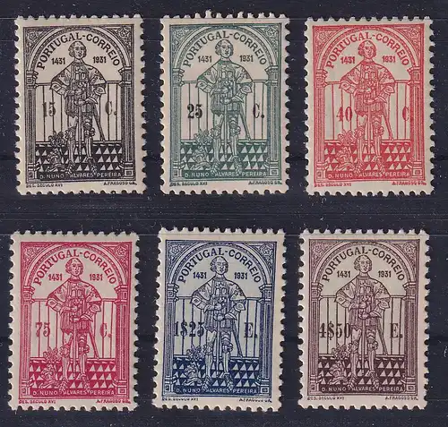Portugal 1931 Dom Nuno Alvares Pereira  Mi.-Nr. 559-564 postfrisch **