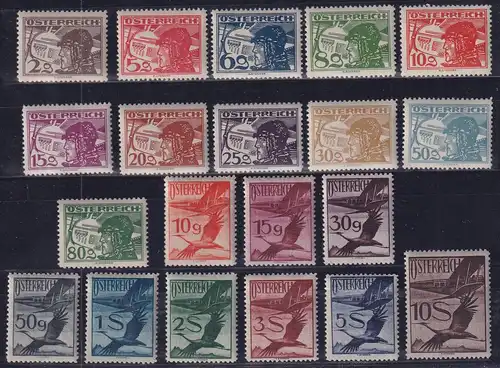 Österreich 1925-30 Flugpostmarken Mi.-Nr. 468-87 postfrisch **