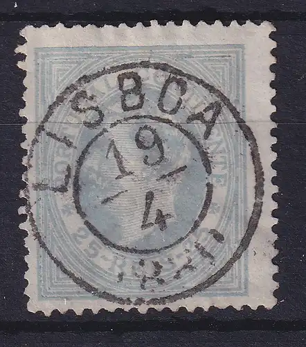 Portugal 1880 König Luis I. 25 Reis Mi.-Nr. 50 C gestempelt