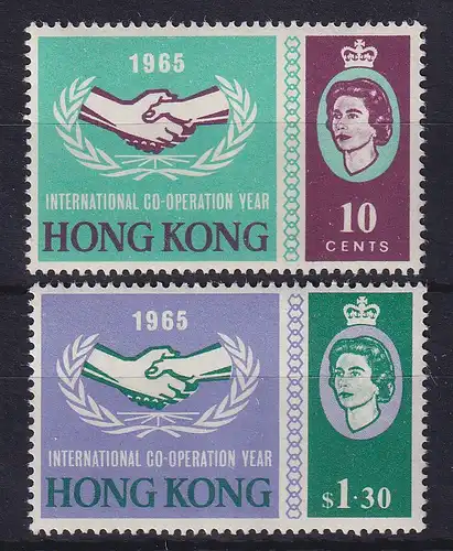 Honkong 1965 Internationale Zusammenarbeit Mi.-Nr. 216-217 postfrisch **