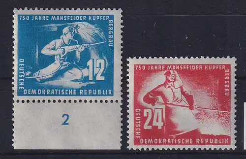 DDR 1950 Kupferbergbau Mi.-Nr. 273-274 postfrisch **