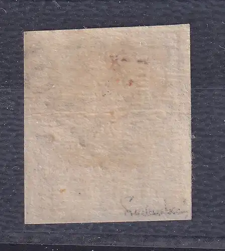 Österreich 1. Ausgabe Handpapier 1 Kr orange Mi.-Nr. 1 X b O Botzen gepr.