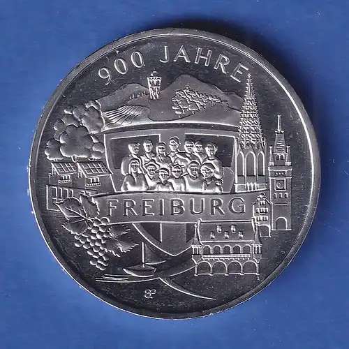 Deutschland 2020 20€-Silber-Gedenkmünze 900 Jahre Freiburg 18g Ag925 stg