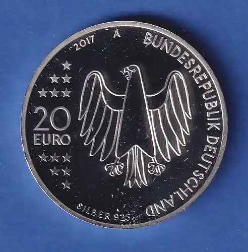 Deutschland 2017 20€-Silber-Gedenkmünze 500 Jahre Reformation 18g Ag925 stg