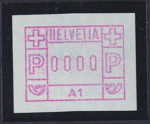 Schweiz 1976, 1. FRAMA-ATM Standort A1  0000-Druck **