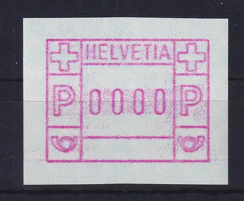 Schweiz 1979 FRAMA-ATM Mi-Nr. 3.1a Nulldruck 0000 **