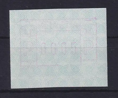 Schweiz 1979 FRAMA-ATM Mi-Nr 3.1a Teildruck schräg verlaufender Druckausfall ** 