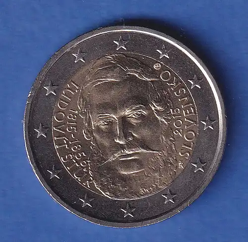 Slowakai 2015 2-Euro-Sondermünze Ludwig Stur bankfr. unzirk. 