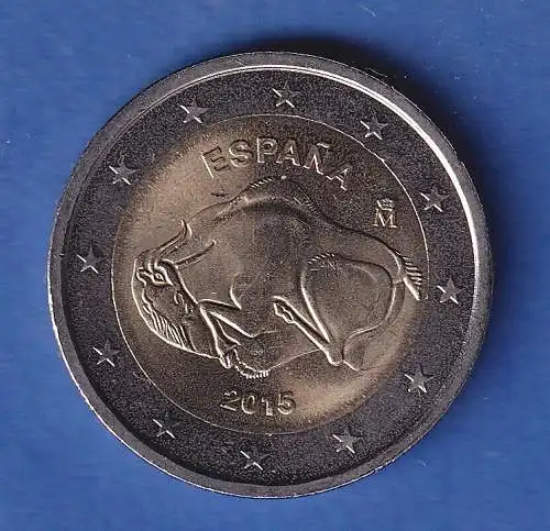 Spanien 2015 2-Euro-Sondermünze Altamira bankfr. unzirk. 