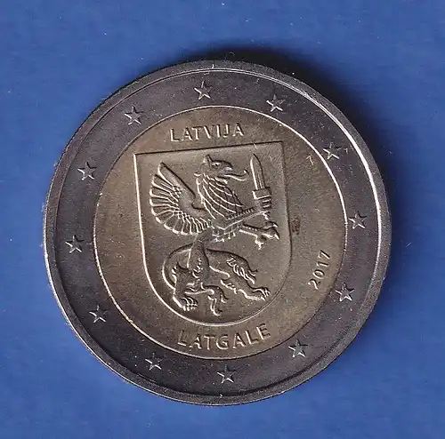 Lettland 2017 2-Euro-Sondermünze Latgale bankfr. unzirk. 