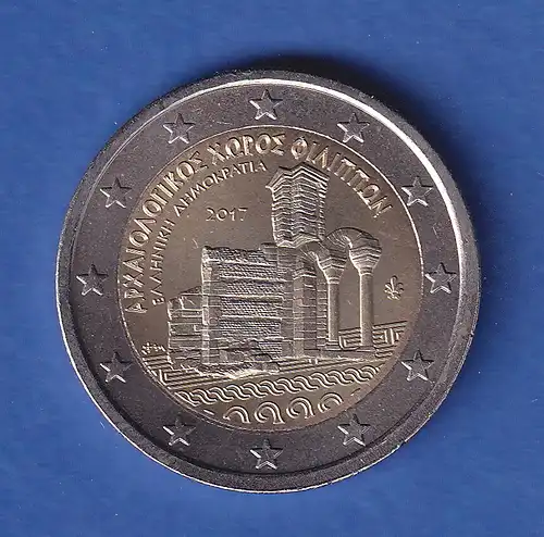 Griechenland 2017 2-Euro-Sondermünze Philippi bankfr. unzirk. 