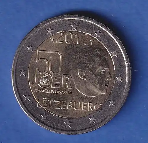 Luxemburg 2017 2-Euro-Sondermünze Wehrdienst bankfr. unzirk. 