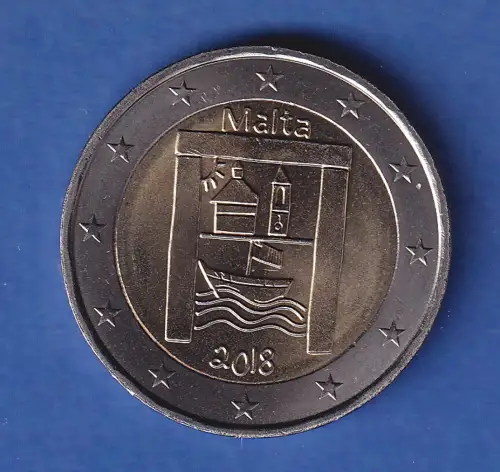 Malta 2018 2-Euro-Sondermünze Kulturelles Erbe bankfr. unzirk. 