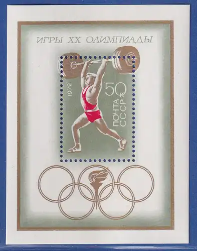 Sowjetunion 1972 Olympische Sommerspiele in München Mi.-Nr. Block 77 **