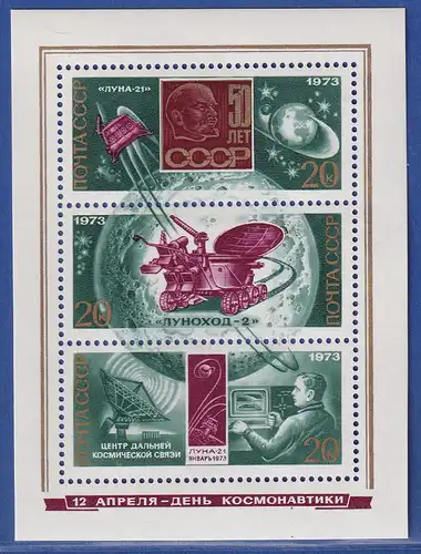 Sowjetunion 1973 Tag der Kosmonauten Mi.-Nr. Block 85 **
