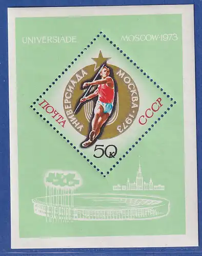 Sowjetunion 1973 Sport-Universiade Mi.-Nr. Block 88 **