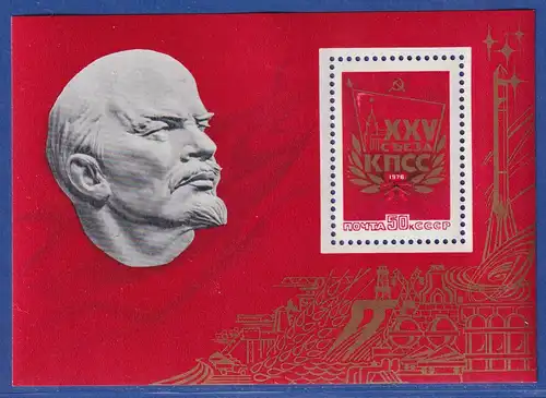 Sowjetunion 1976 - 25. Parteitag der KPdSU Mi.-Nr. Block 108 **