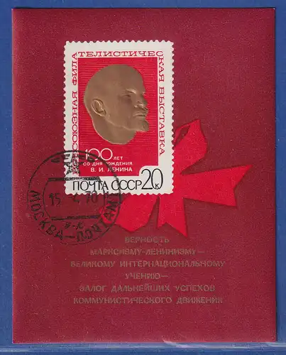 Sowjetunion 1970 - 100. Geburtstag von W.I. Lenin Mi.-Nr. Block 62 Type I O
