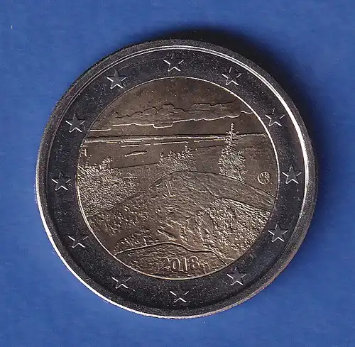 Finnland 2018 2-Euro-Sondermünze Koli Nationalpark bankfr. unzirk. 