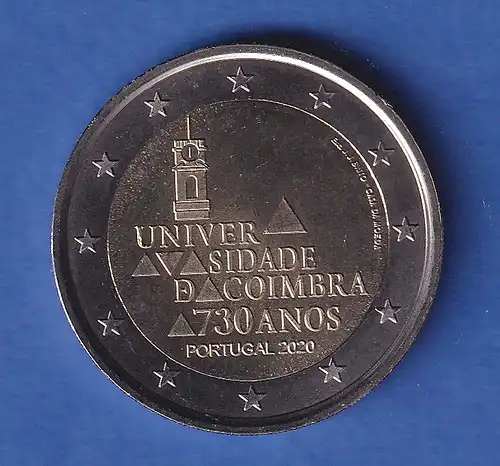 Portugal 2020 2-Euro-Sondermünze UNI Coimbra bankfr. unzirk. 
