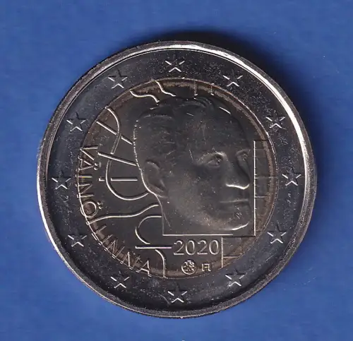 Finnland 2020 2-Euro-Sondermünze Väinö Linna bankfr. unzirk. 