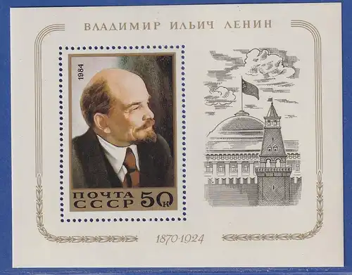 Sowjetunion 1984 - 114. Geburtstag von W. I. Lenin Mi.-Nr. Block 174 **