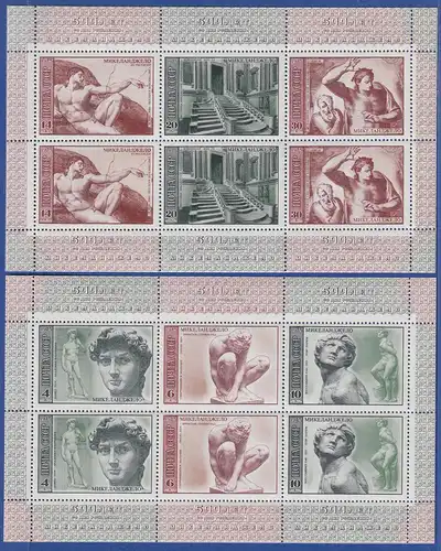 Sowjetunion 1975 Michelangelo Mi.-Nr.4329-4334 KLEINBOGENSATZ **