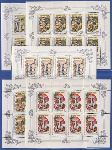 Sowjetunion 1986 Giftpilze Mi.-Nr. 5603-5607 KLEINBOGEN postfrisch **