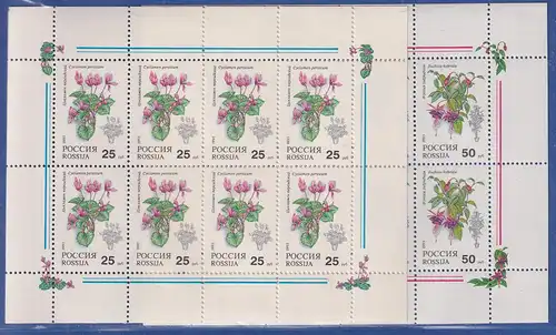 Russland 1993 Zimmerpflanzen Mi.-Nr. 298-299 KLEINBOGENSATZ postfrisch **