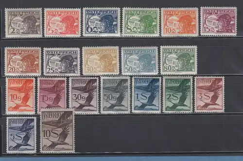 Österreich 1925-30 Flugpostmarken Mi.-Nr. 468-87 Satz kpl. postfrisch **