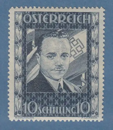 Österreich 1934 Bundeskanzler Engelbert Dollfuß 10 Schilling Mi.-Nr. 588 **