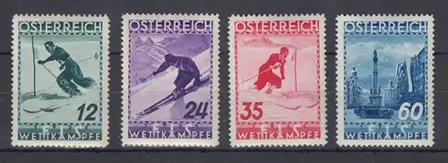 Österreich 1936 FIS-Skimeisterschaften Innsbruck  Mi.-Nr. 623-26 Satz 4 Werte **