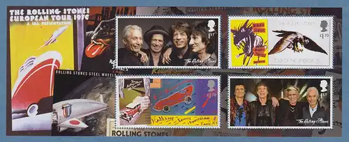 Großbritannien 2022 Briefmarken The Rolling Stones Blockausgabe postfrisch **