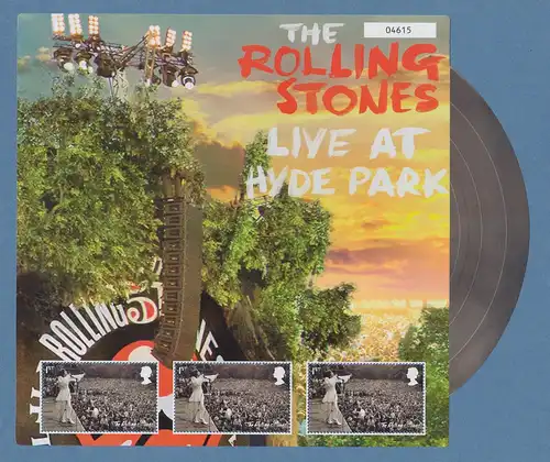 Großbritannien 2022 Briefmarken The Rolling Stones Block  LIVE AT HYDE PARK **