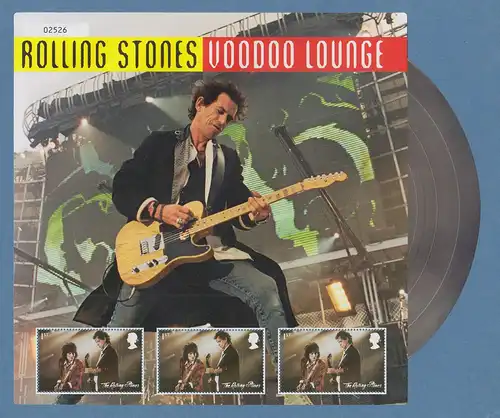 Großbritannien 2022 Briefmarken The Rolling Stones Block  VOODOO LOUNGE **