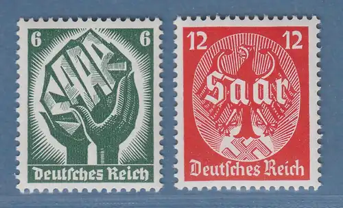 Deutsches Reich 1934 Saarabstimmung 1935 Mi.-Nr. 544-545 Satz 2 Werte ** 