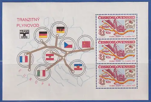 Tschechoslowakei 1984 Sozialistische Aufbauerfolge Mi.-Nr. Block 61 **